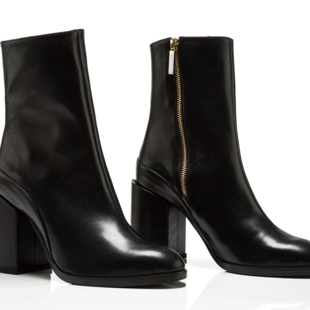 Dear Frances Spirit block heel boot black size 39/US 8.5 or 9